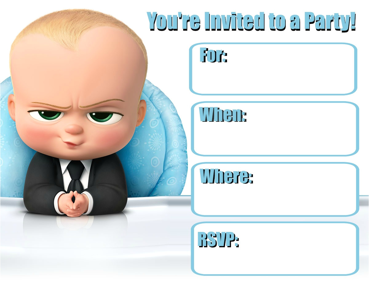 Boss Baby Birthday Invitation Template Musings Of An Average Mom Boss Baby Invitations