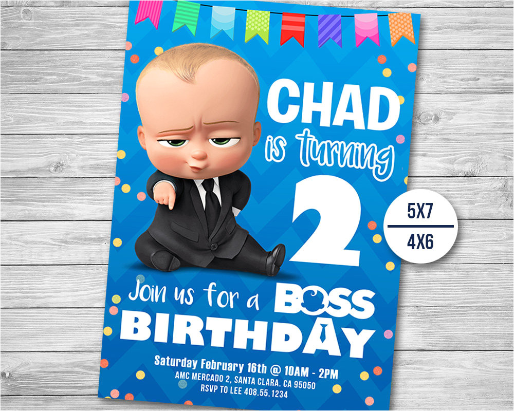 Boss Baby Birthday Invitation Template the Boss Baby Invitation Boss Baby Birthday Boss Baby Party