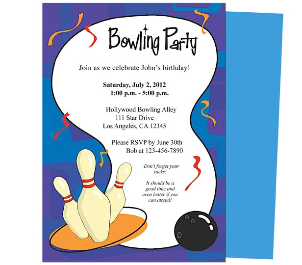 Bowling Party Invitation Template Word It 39 S A Bowling Birthday Invitations Template Printable