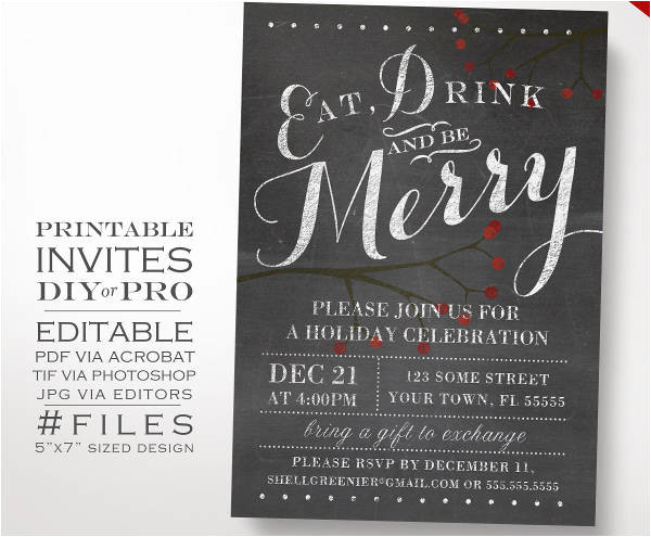 Christmas Party Invitation Template Editable 33 Party Invitation Templates Download Downloadcloud
