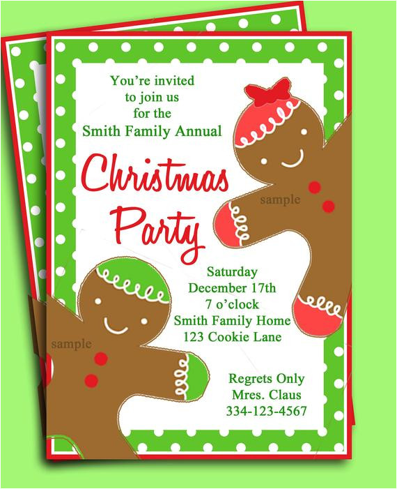 Christmas Party Invitation Template Items Similar to Christmas Party Invitation Printable