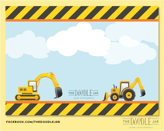 Construction Birthday Invitation Template Jar Of Ideas Construction Trucks Birthday Invitation