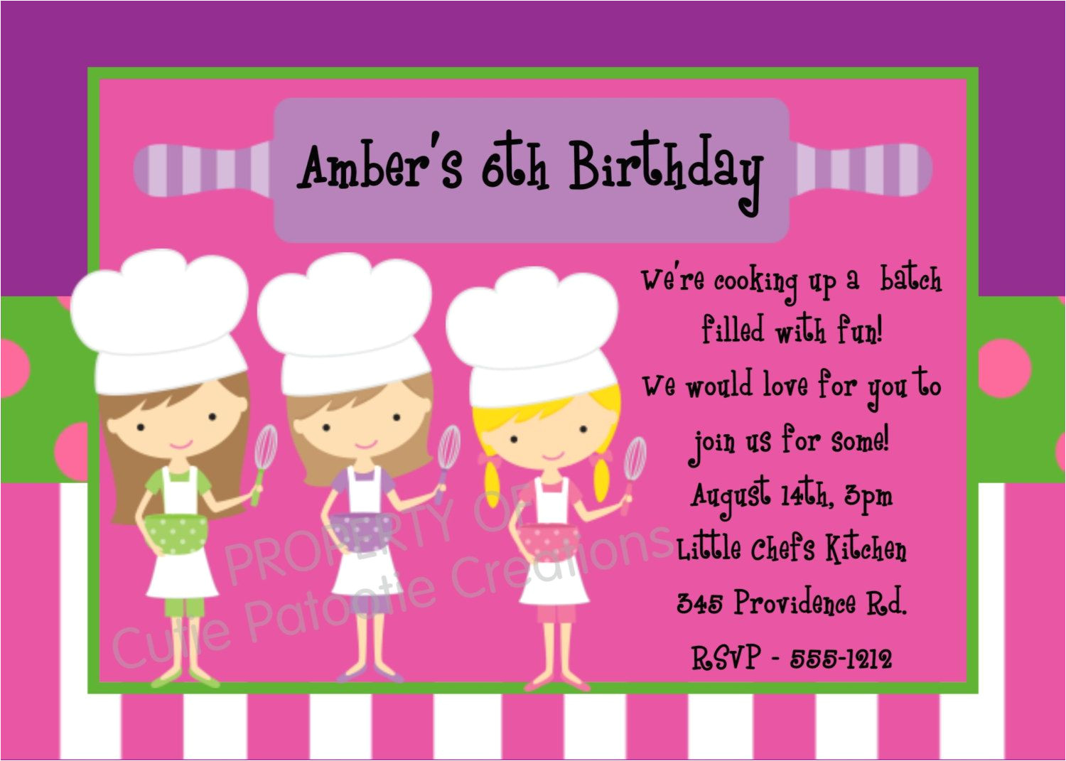 Cooking Party Invitation Template Free Print Birthday Invitations for Free Printable