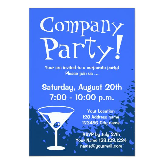 Corporate Party Invitation Template Corporate Party Invitations Company Invites Zazzle Com