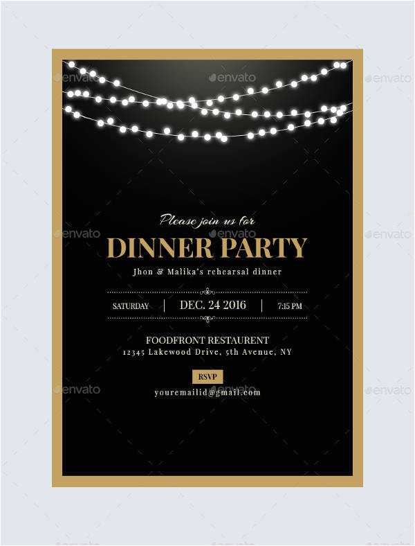 Dinner Party Invitation Template 47 Dinner Invitation Templates Psd Ai Free Premium