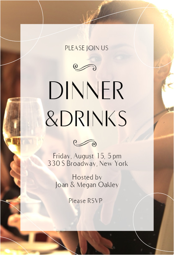 Dinner Party Invitation Template Classic Dinner Dinner Party Invitation Template Free