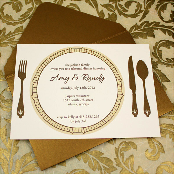 Dinner Party Invitation Template Invitation Template Elegant Rehearsal Dinner Invitation