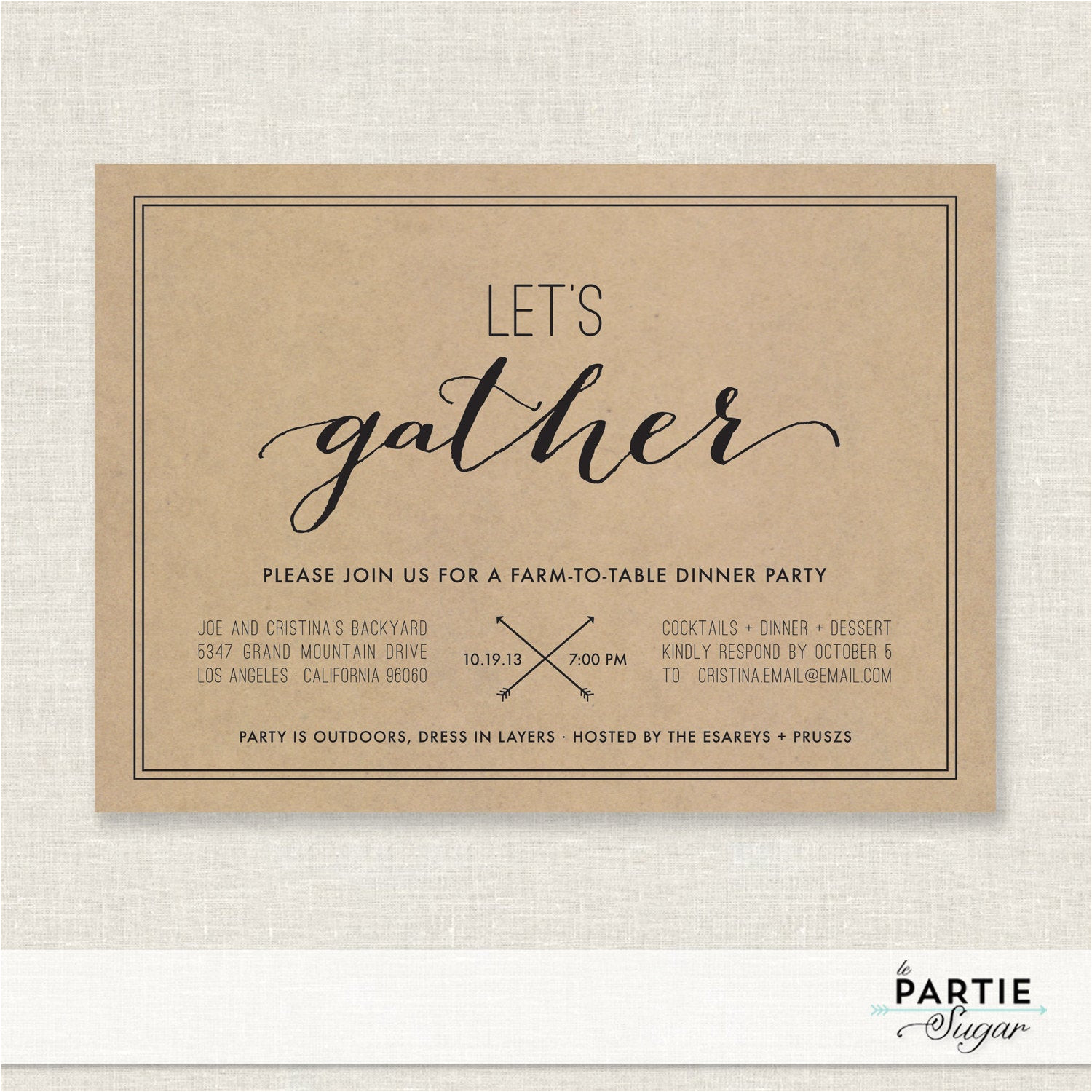Dinner Party Invitation Template Let 39 S Gather Dinner Party Invitation Printable by