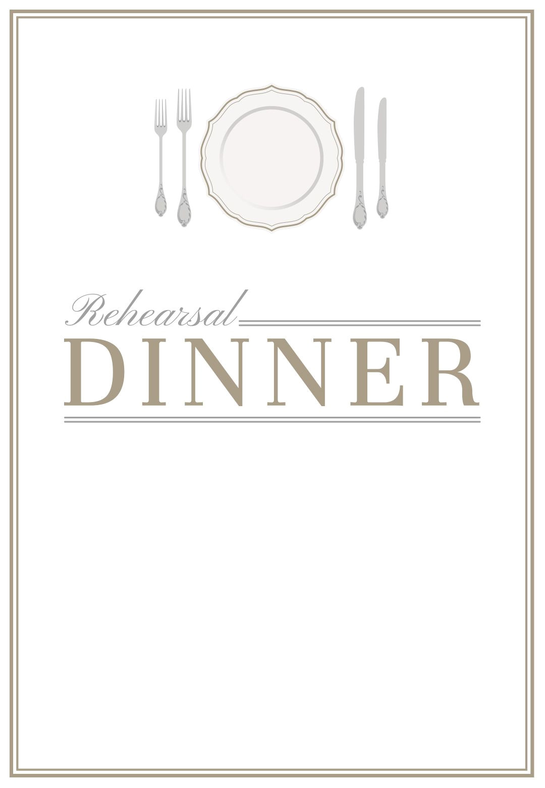 Dinner Party Invitation Template Word Elegant Setting Free Printable Rehearsal Dinner Party