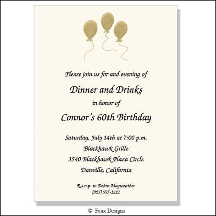 Dinner Party Invitation Text Message Birthday Party Invitation Wording for Adults In 2019