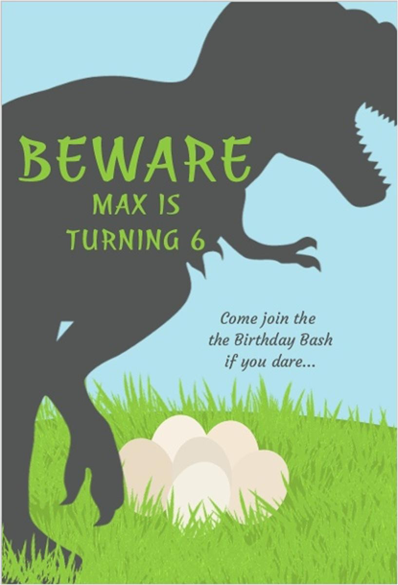 Dinosaur Party Invitation Template Free 17 Dinosaur Birthday Invitations How to Sample Templates