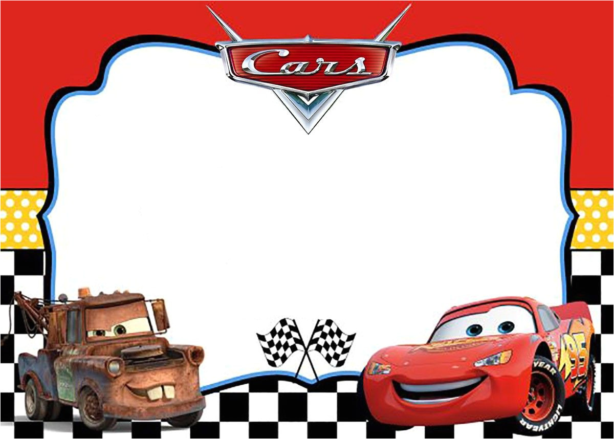 Disney Cars Birthday Invitation Template Free Cars Invitation Template In 2019 Disney Cars Birthday