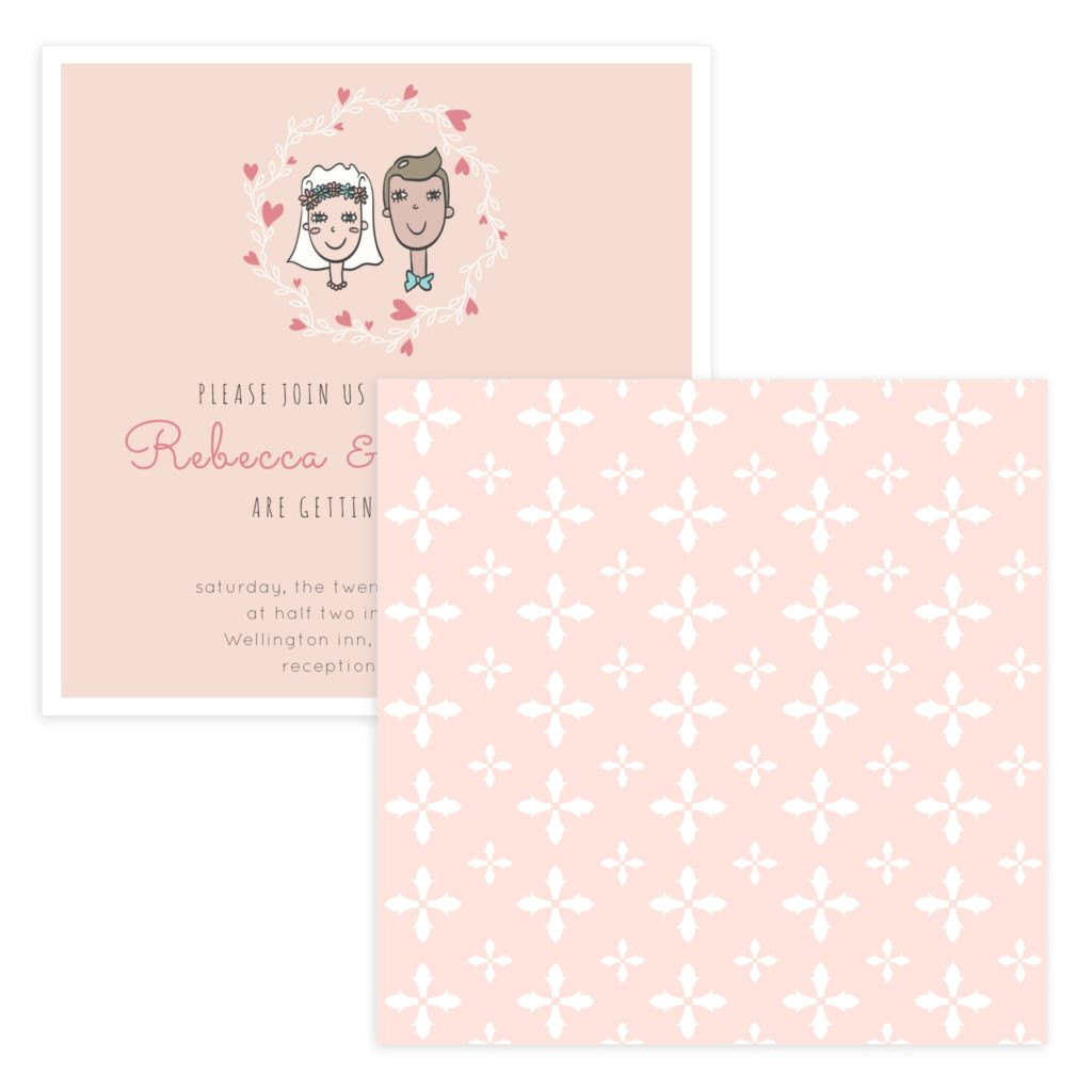 Doodle Wedding Invitation Template Doodle Wedding Invitation Templates Mockaroon