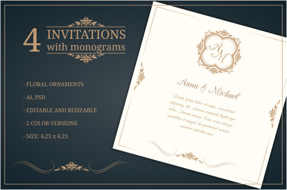 Editable Wedding Invitation Template 45 Wedding Invitation Templates Psd Ai Eps Free
