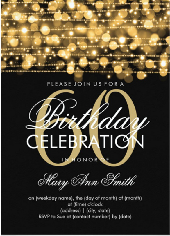 Elegant 60th Birthday Invitation Templates 49 Birthday Invitation Templates Psd Ai Word Free