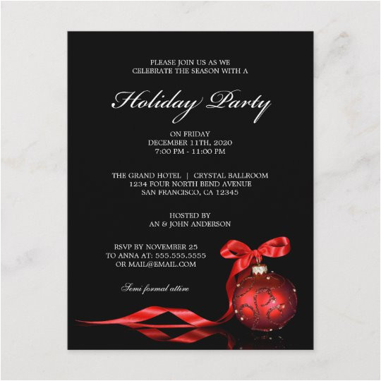 Elegant Holiday Party Invitation Template Elegant Holiday Party Invitation Template Zazzle Com Au