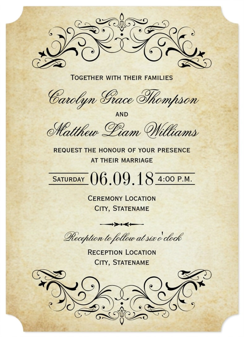 Elegant Wedding Invitation Template after Effects Homecoming Invitation Card Template Invitationsjdi org