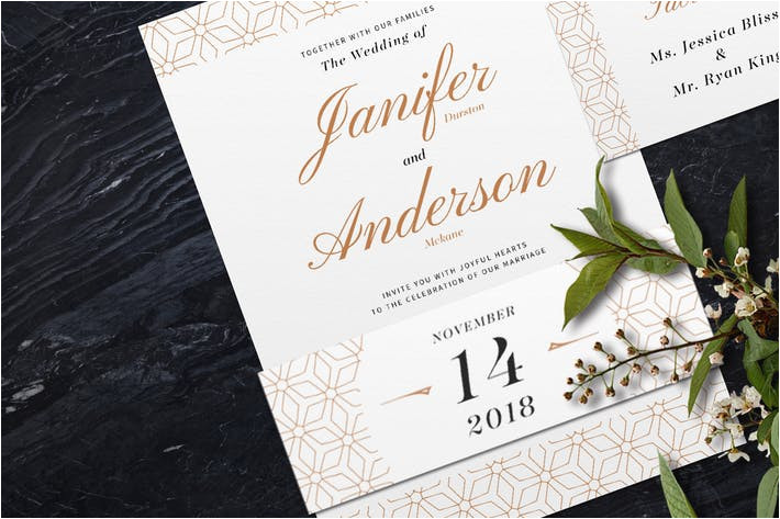 Elegant Wedding Invitation Template after Effects Marbel Wedding Invitation by Bnimit On Envato Elements