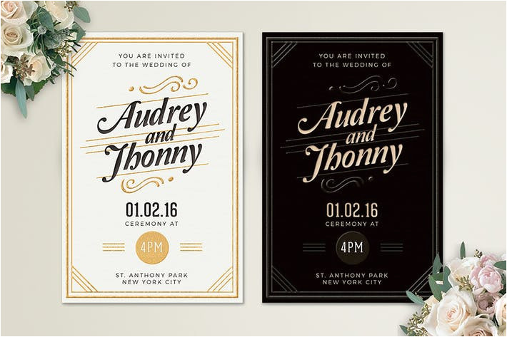 Elegant Wedding Invitation Template after Effects Simple Black Wedding Invitation by Vynetta On Envato Elements