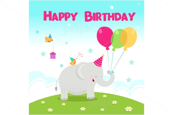 Elephant Birthday Invitation Template 16 Animal Birthday Invitation Templates Free Vector Eps