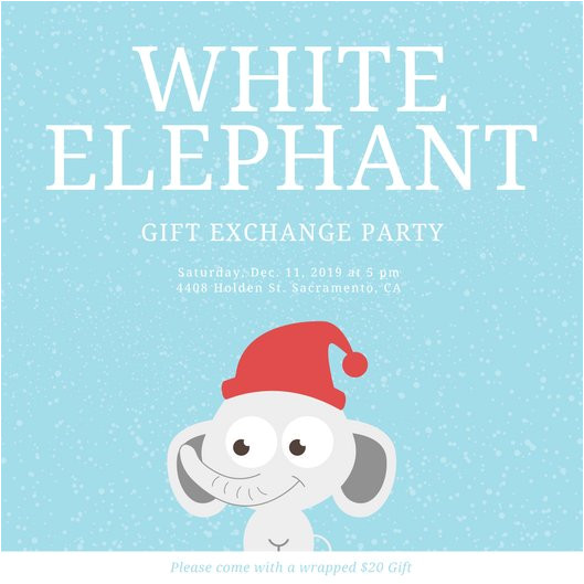 Elephant Birthday Invitation Template Kids Party Invitation Templates Canva