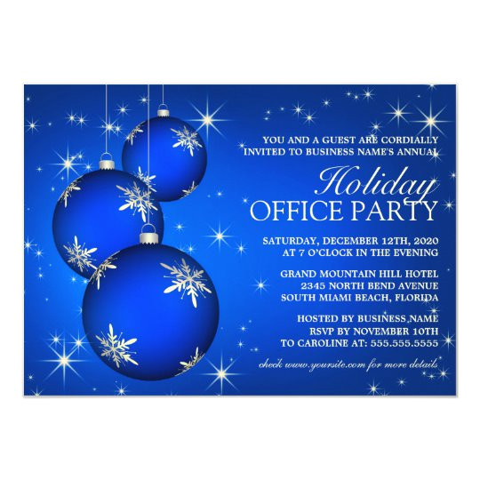 Employee Christmas Party Invitation Template Corporate Holiday Party Invitation Template Zazzle Com