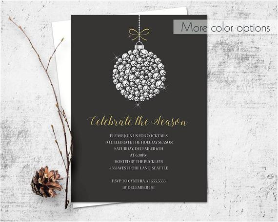 Employee Christmas Party Invitation Template Holiday Party Invitation Template Corporate Business