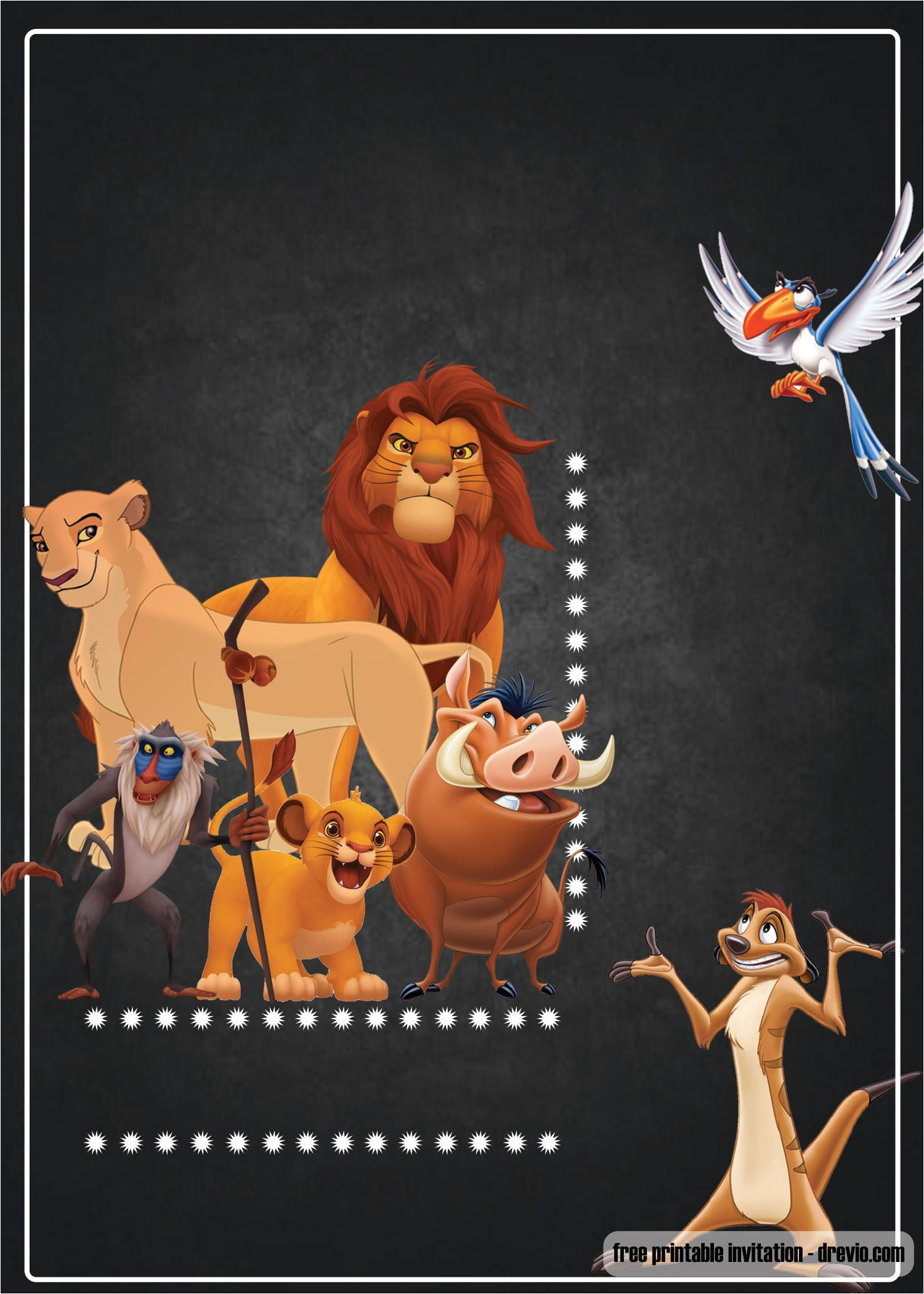 Free Lion King Birthday Invitation Template Free Printable Lion King Invitation Template Free
