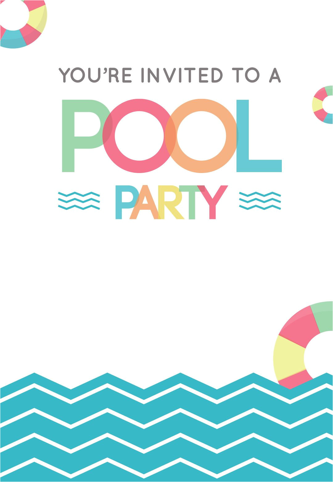 Free Printable Party Invitation Templates Greetings island Fun afternoon Free Printable Summer Party Invitation