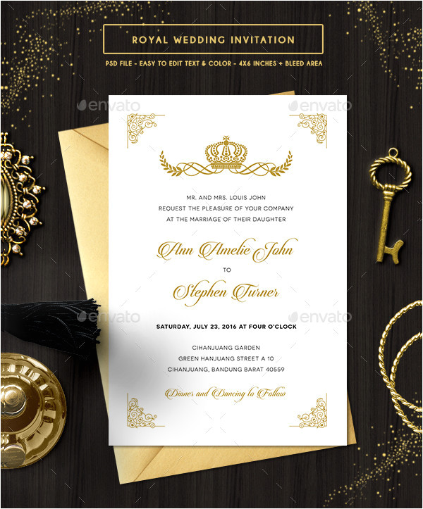 Free Royal Wedding Invitation Template Royal Wedding Invitation Template 19 Free Premium