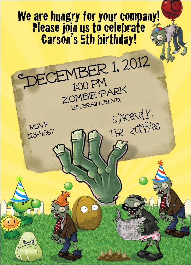 Free Zombie Party Invitation Template Zombie Party Invitation Templates