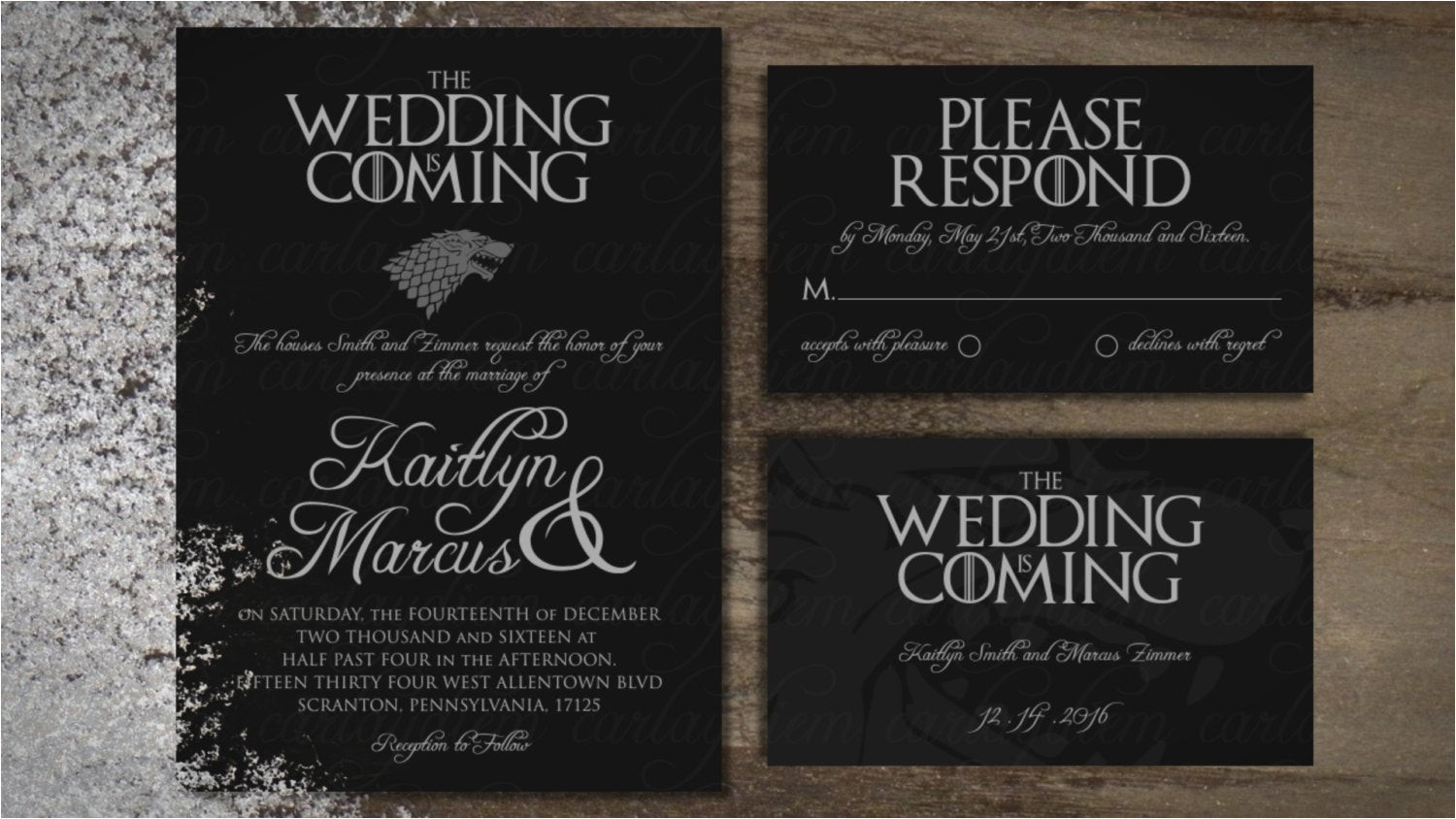 Game Of Thrones Wedding Invitation Template Game Of Thrones Printable Digital Wedding Invitations Invite
