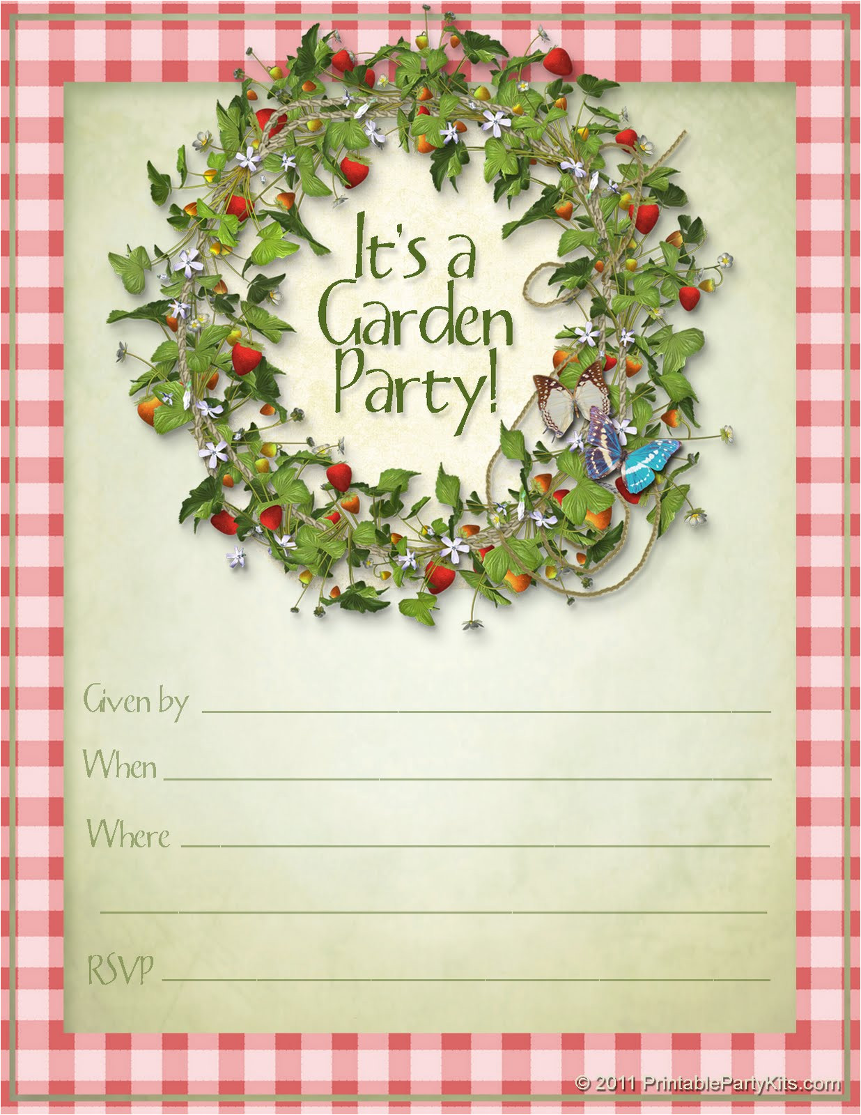 Garden Party Invitation Template Free Printable Summer Garden Party Invitations Party