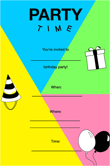 Gimp Birthday Invitation Template Party Invitation