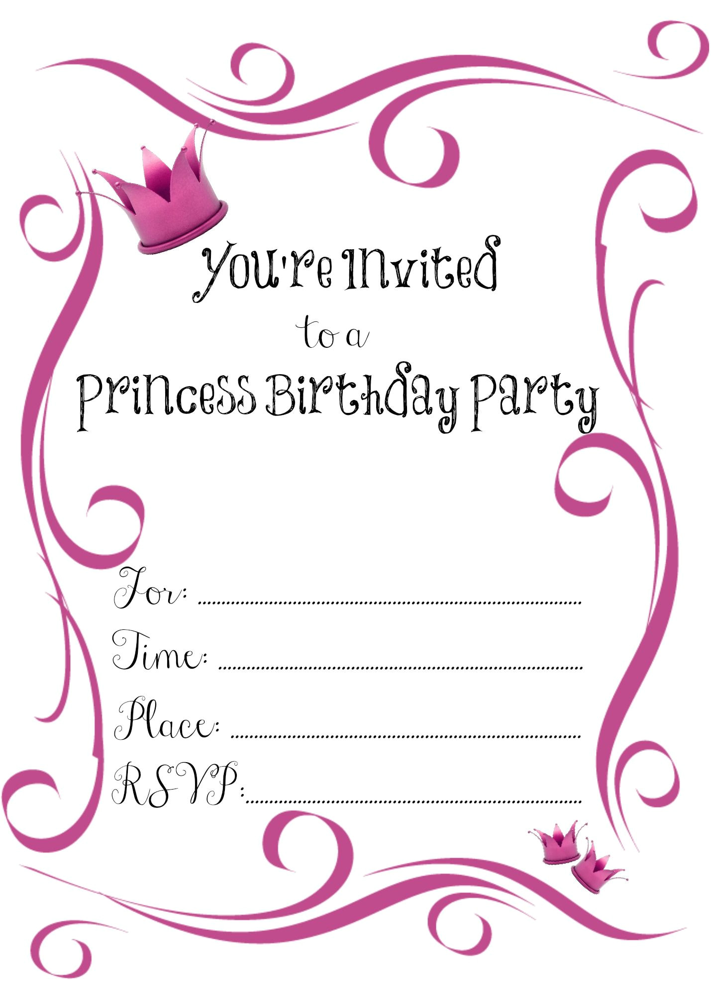 Girl Birthday Invitation Template 21 Kids Birthday Invitation Wording that We Can Make