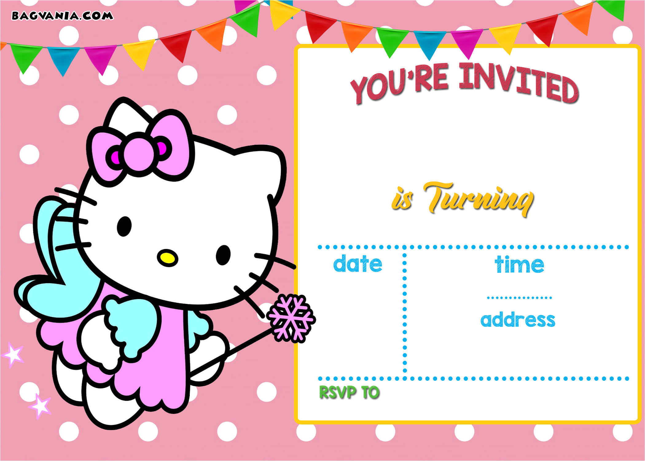Hello Kitty Birthday Invitation Template Free Personalized Hello Kitty Birthday Invitations Updated
