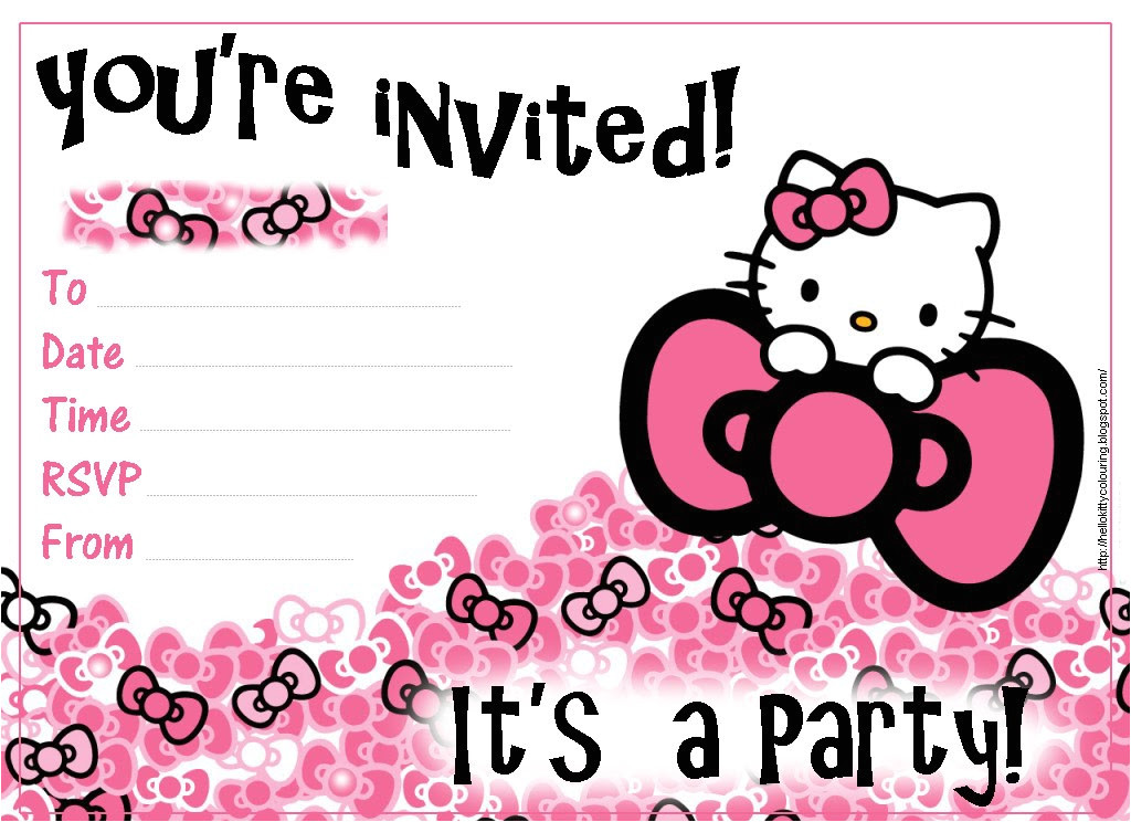 Hello Kitty Birthday Invitation Template Free Pretty Practical Mom Free Printable Hello Kitty Invitations
