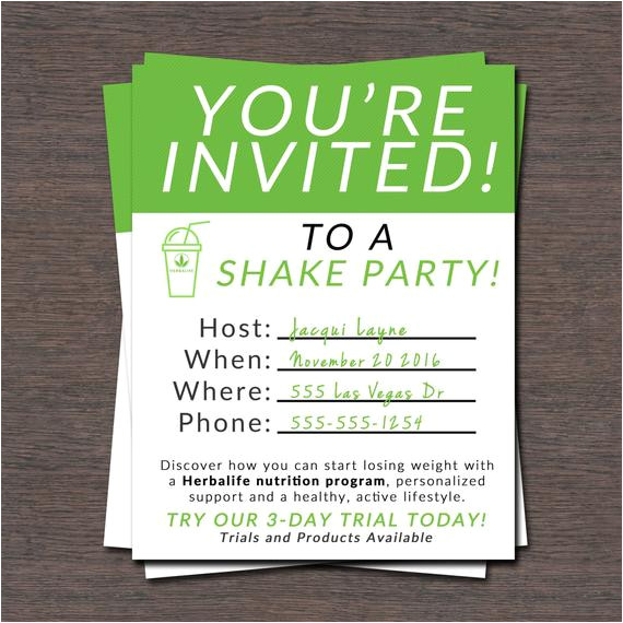 Herbalife Shake Party Invitation Template Shake Party Invite Instant Download by Wackyjacquisdesigns