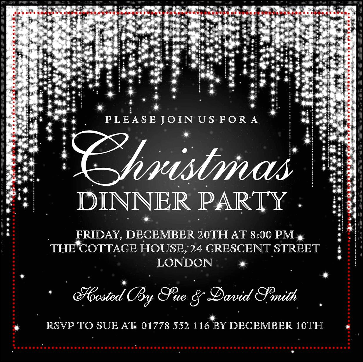 Holiday Party Invitation Template Word Christmas Invitation Template Cyberuse
