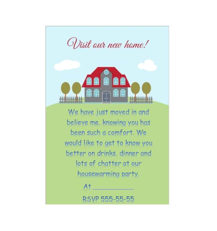 Housewarming Party Invitation Template 40 Free Printable Housewarming Party Invitation Templates