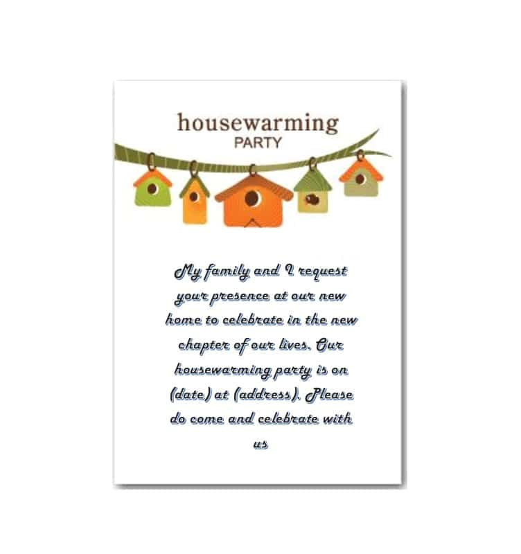 Housewarming Party Invitation Template 40 Free Printable Housewarming Party Invitation Templates