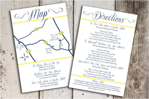 How to Print Map for Wedding Invitation Items Similar to Custom Wedding Map and Direction