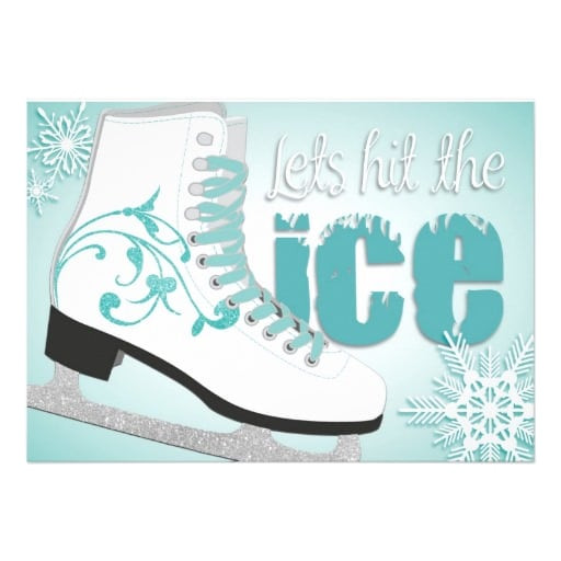 Ice Skating Party Invitation Template Free Skating Party Invitation Template