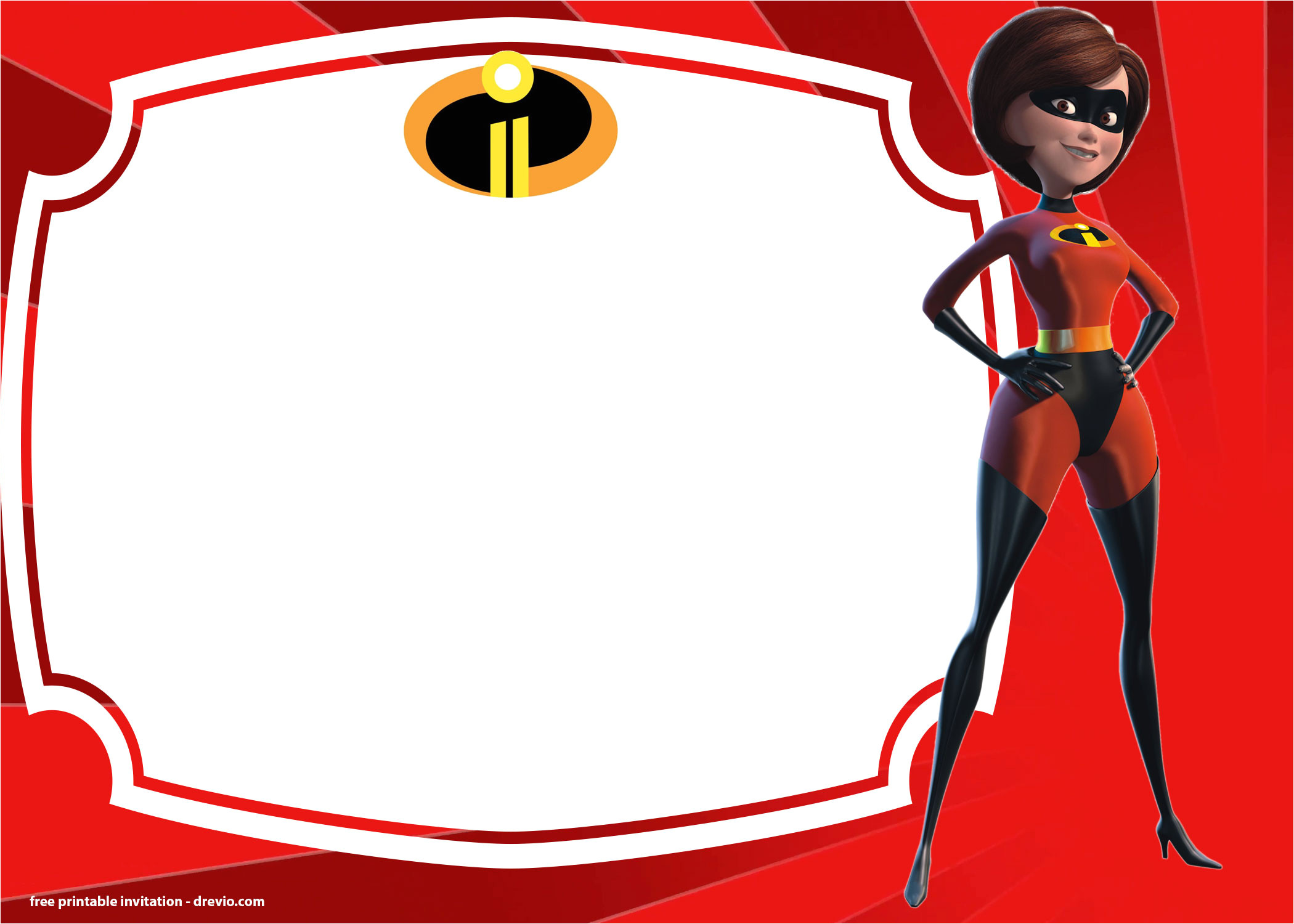 Incredibles Birthday Invitation Template Free the Incredibles 2 Birthday Invitations Templates