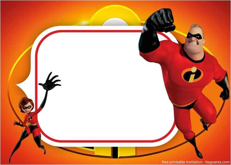 Incredibles Birthday Invitation Template the Incredibles Invitations for Superhero Lovers