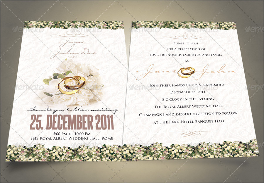 Indesign Wedding Invitation Template Free 37 Awesome Psd Indesign Wedding Invitation Template