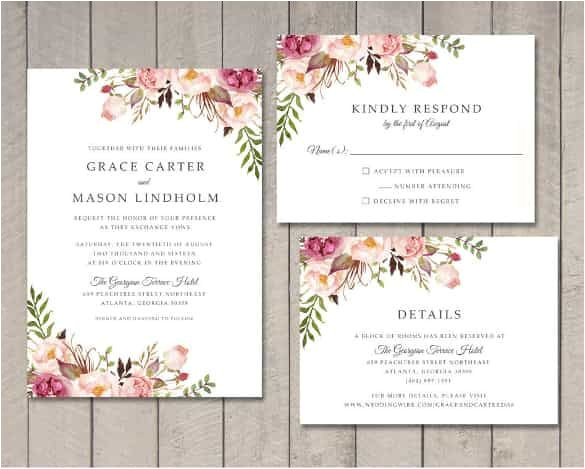 Indesign Wedding Invitation Template Free Wedding Invitation Template 71 Free Printable Word Pdf