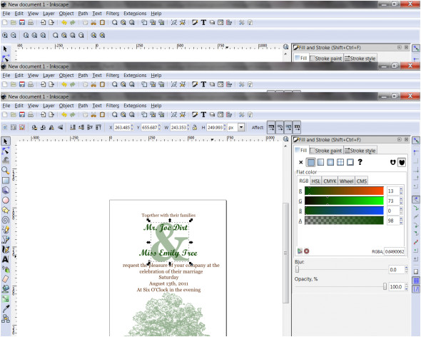 Inkscape Wedding Invitation Template Weddingbee Diy Invitations An Inkscape Tutorial for