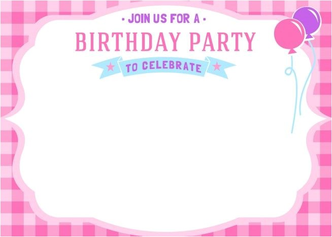 Invitation Birthday Invitation Template Download now Free Printable Girls Birthday Invitations