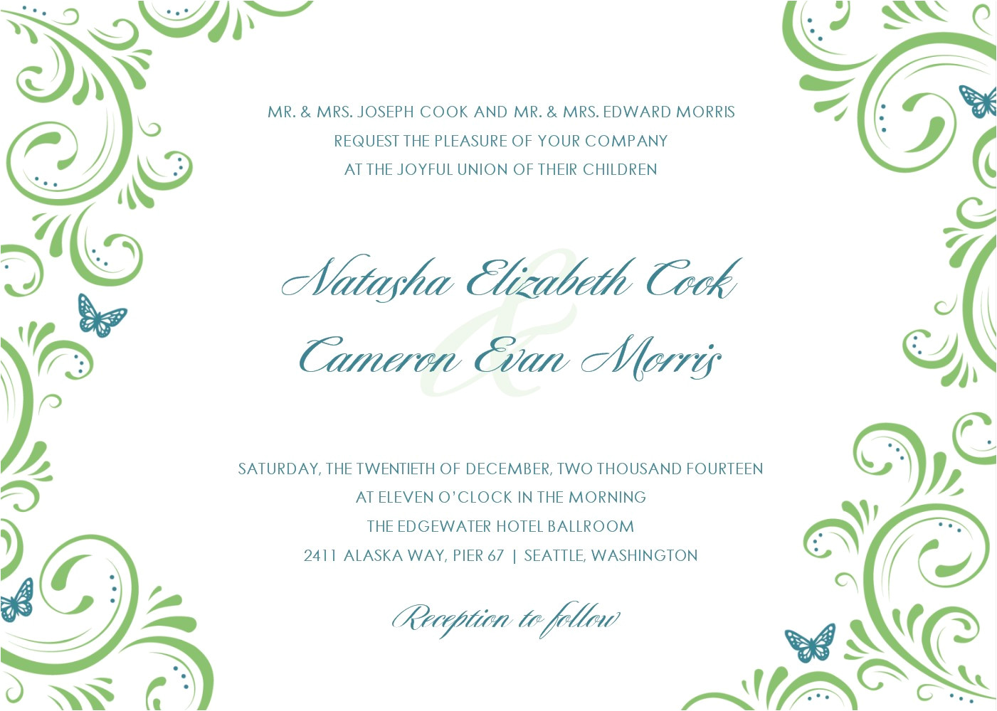 Invitation Card format for Wedding 15 Printable Wedding Invitation Templates Cards Samples